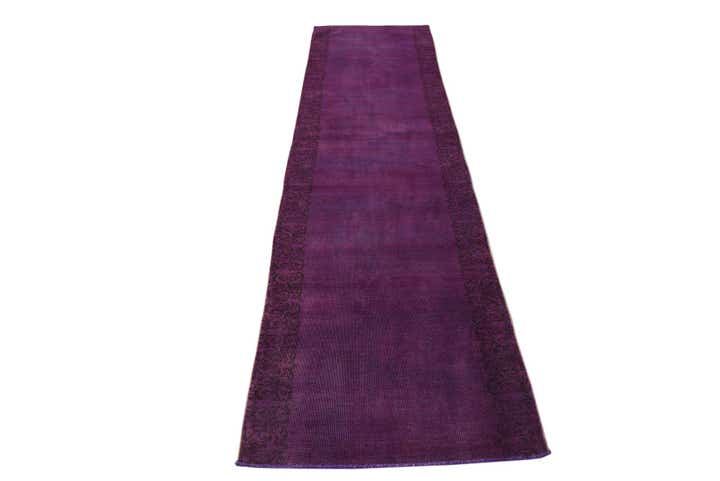 2' 10 x 12' 3 Hand Knotted Ultra Vintage Persian Wool Runner Rug