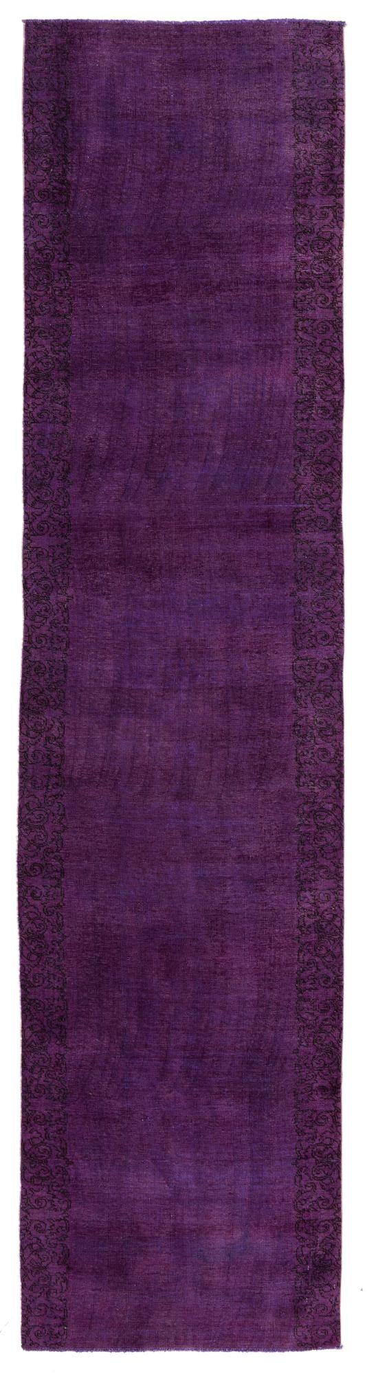2' 10 x 12' 3 Hand Knotted Ultra Vintage Persian Wool Runner Rug