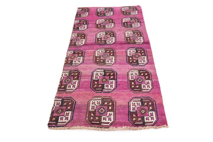3' 1 x 6' 2 Hand Knotted Ultra Vintage Persian Wool Runner Rug