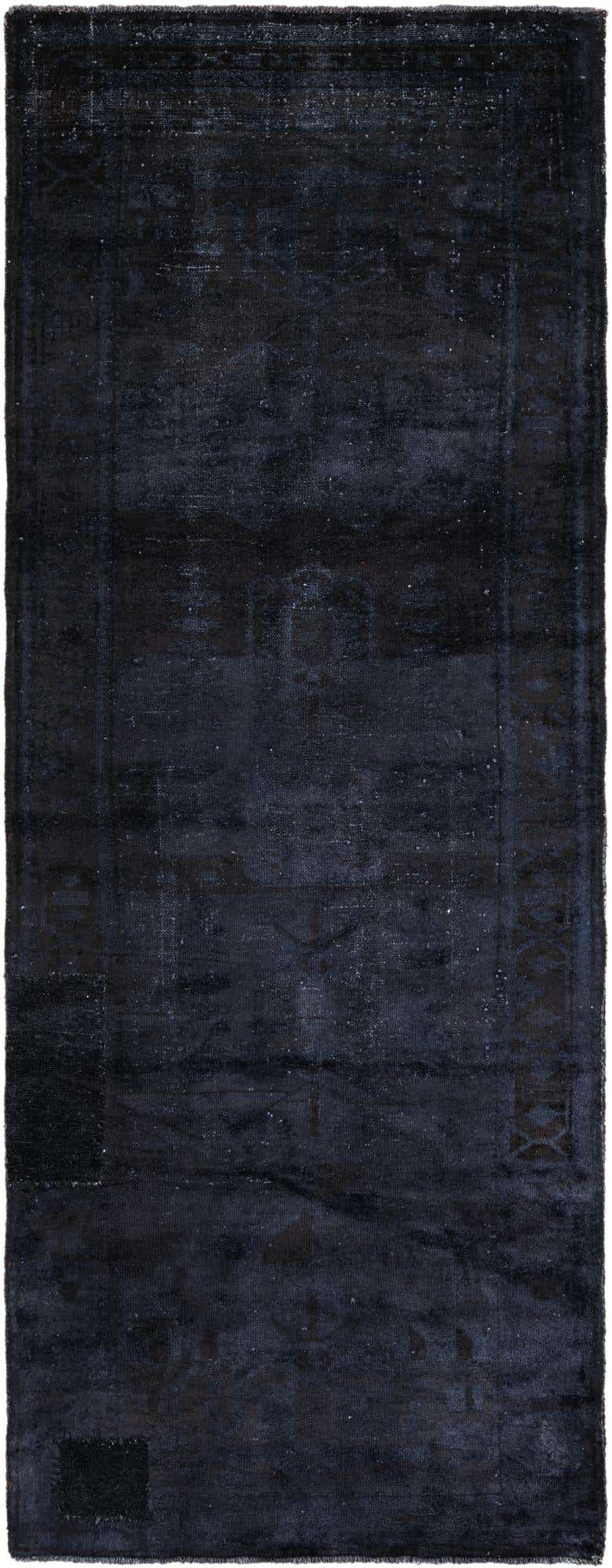 3' 7 x 9' 7 Hand Knotted Ultra Vintage Persian Wool Runner Rug