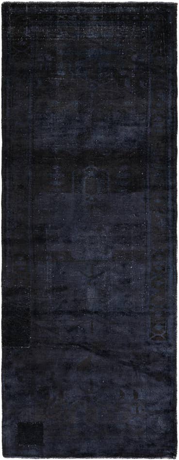 Detail image of 3' 7 x 9' 7 Hand Knotted Ultra Vintage Persian Wool Runner Rug