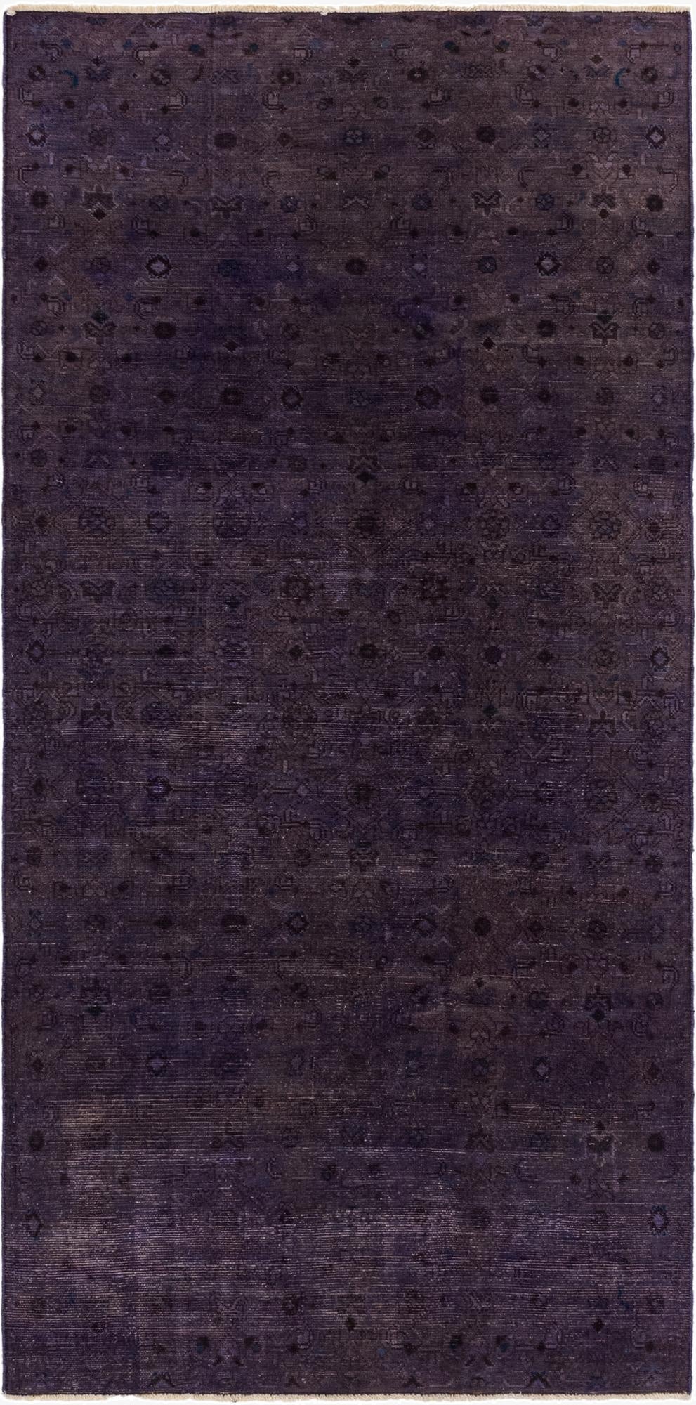 4' 1 x 8' 11  Hand Knotted Ultra Vintage Persian Wool Runner Rug