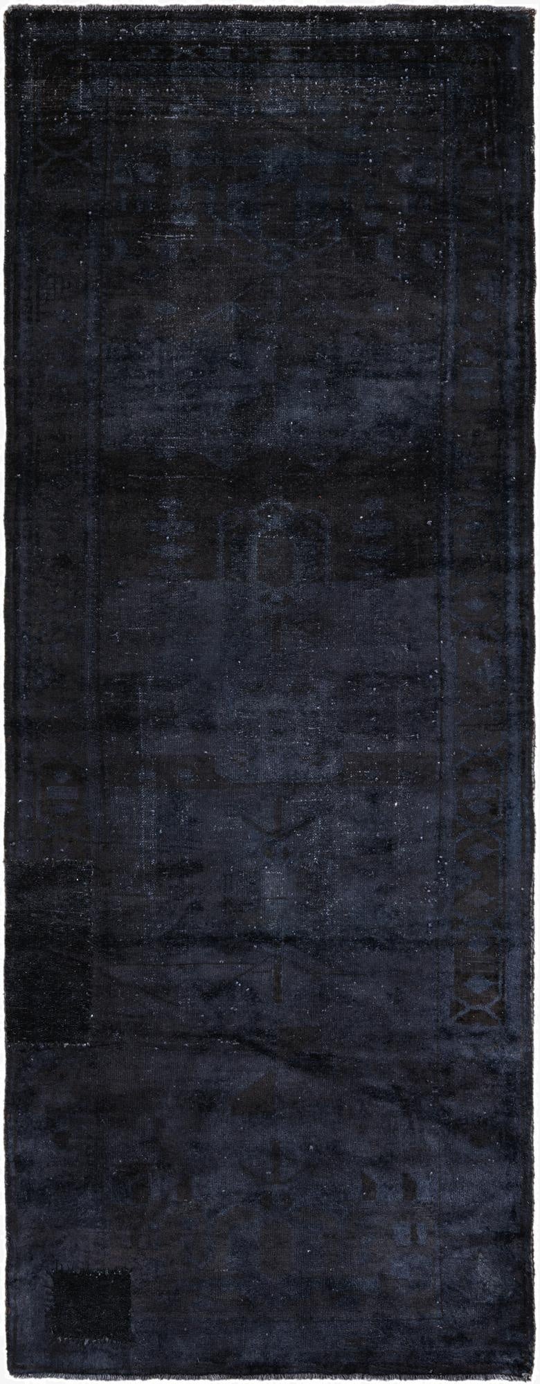 3' 7 x 9' 7  Hand Knotted Ultra Vintage Persian Wool Runner Rug