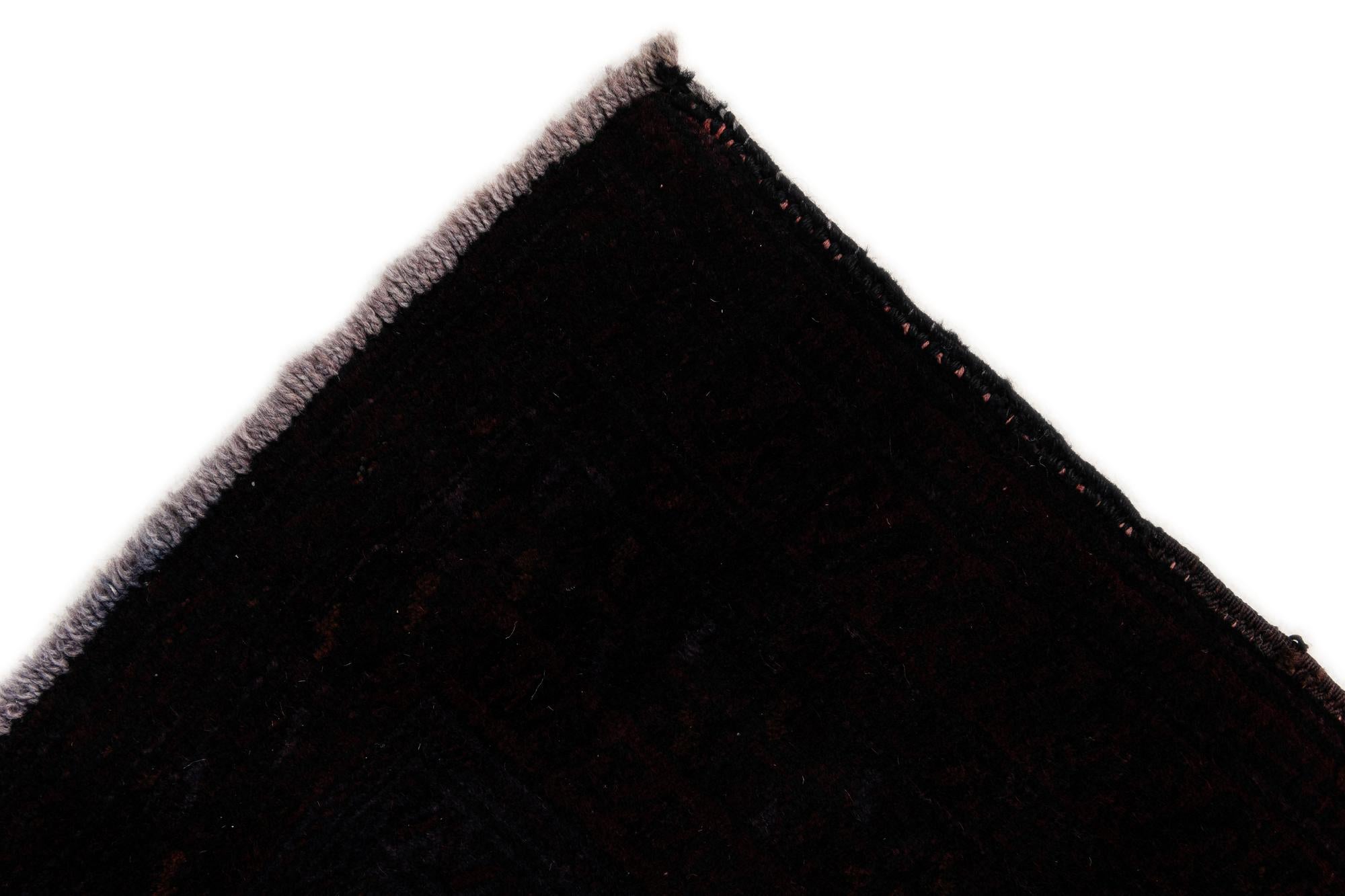 3' 6 x 4' 5 Hand Knotted Balouch Wool Square Rug