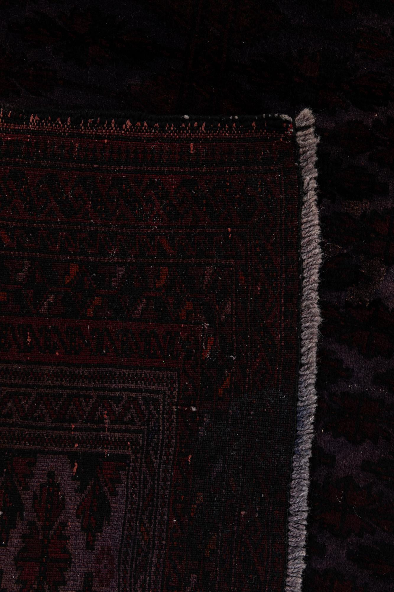 3' 6 x 4' 5 Hand Knotted Balouch Wool Square Rug