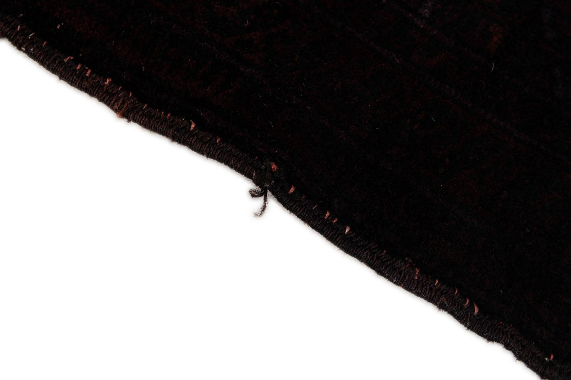3' 6 x 4' 5 Hand Knotted Balouch Wool Square Rug