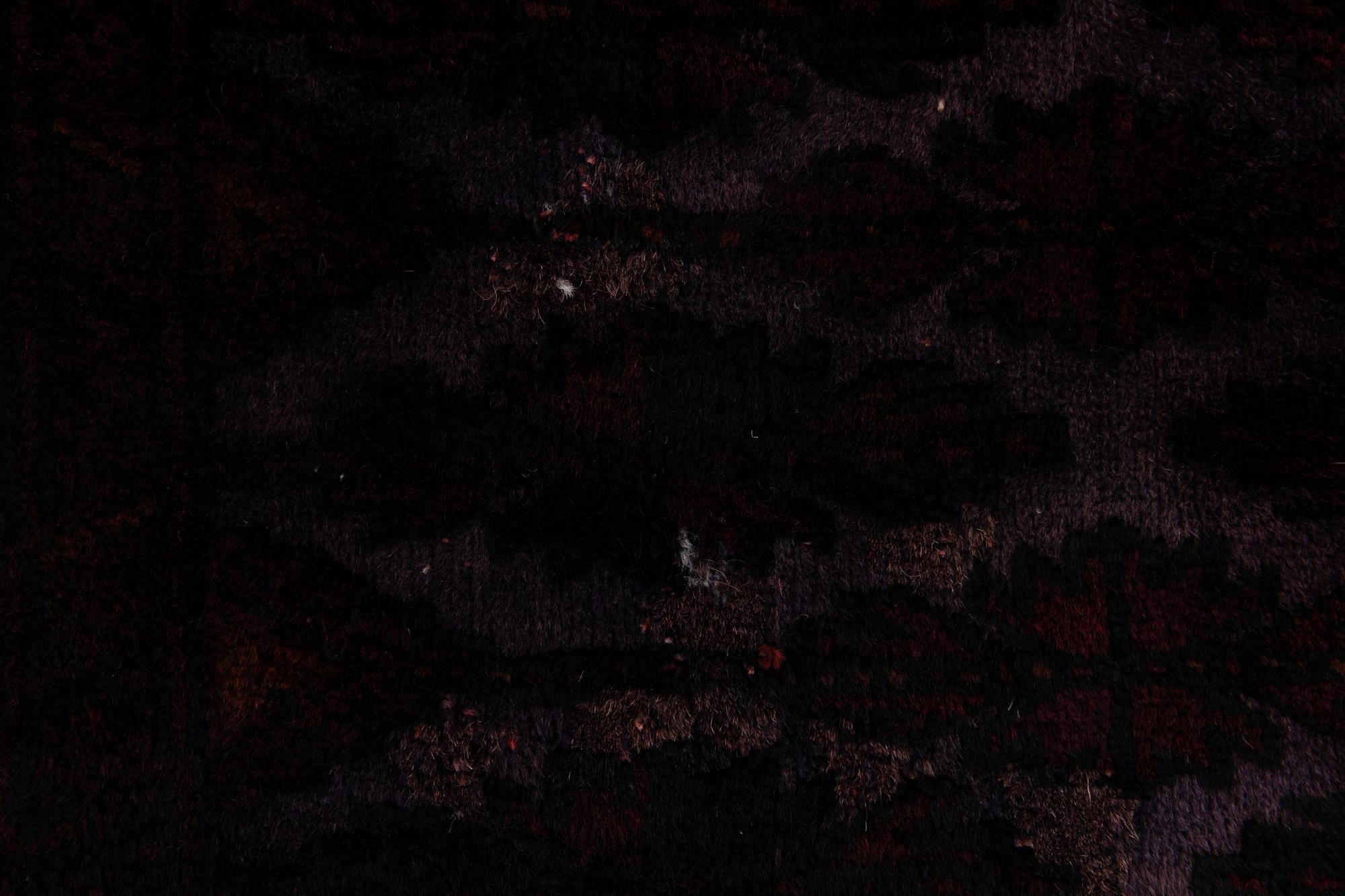 3' 6 x 4' 5 Hand Knotted Balouch Wool Square Rug