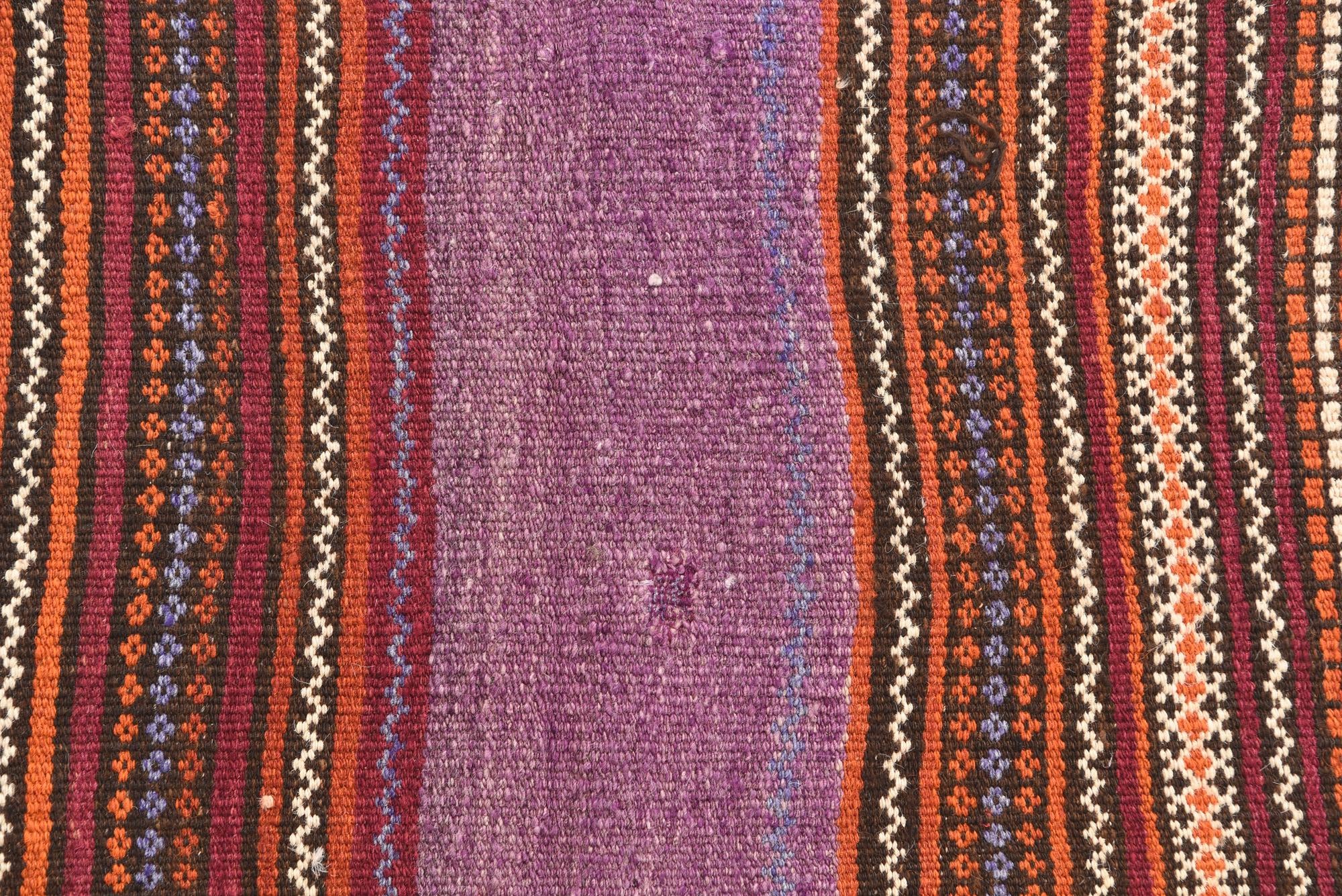 3' 1 x 3' 8 Hand Woven Kilim Fars Wool Square Rug