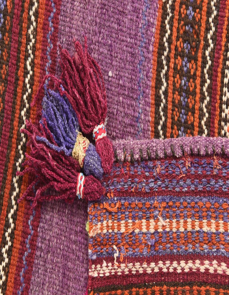 Detail image of 3' 1 x 3' 8  Hand Woven Kilim Fars Wool Square Rug