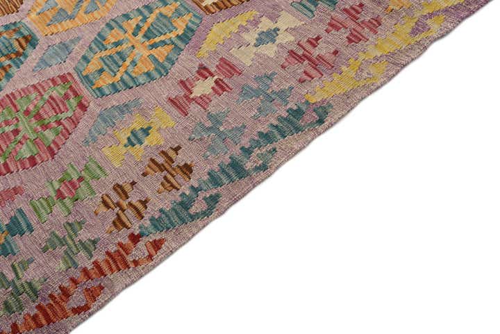8' 9 x 9' 4 Hand Woven Kilim Modern Wool Square Rug