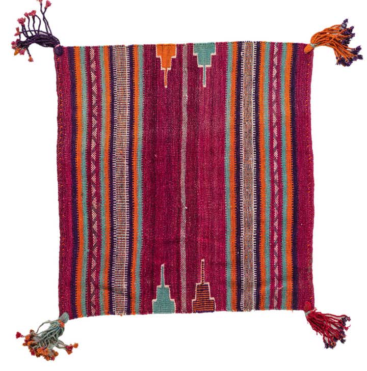 3' 3 x 3' 5 Hand Woven Kilim Modern Wool Square Rug