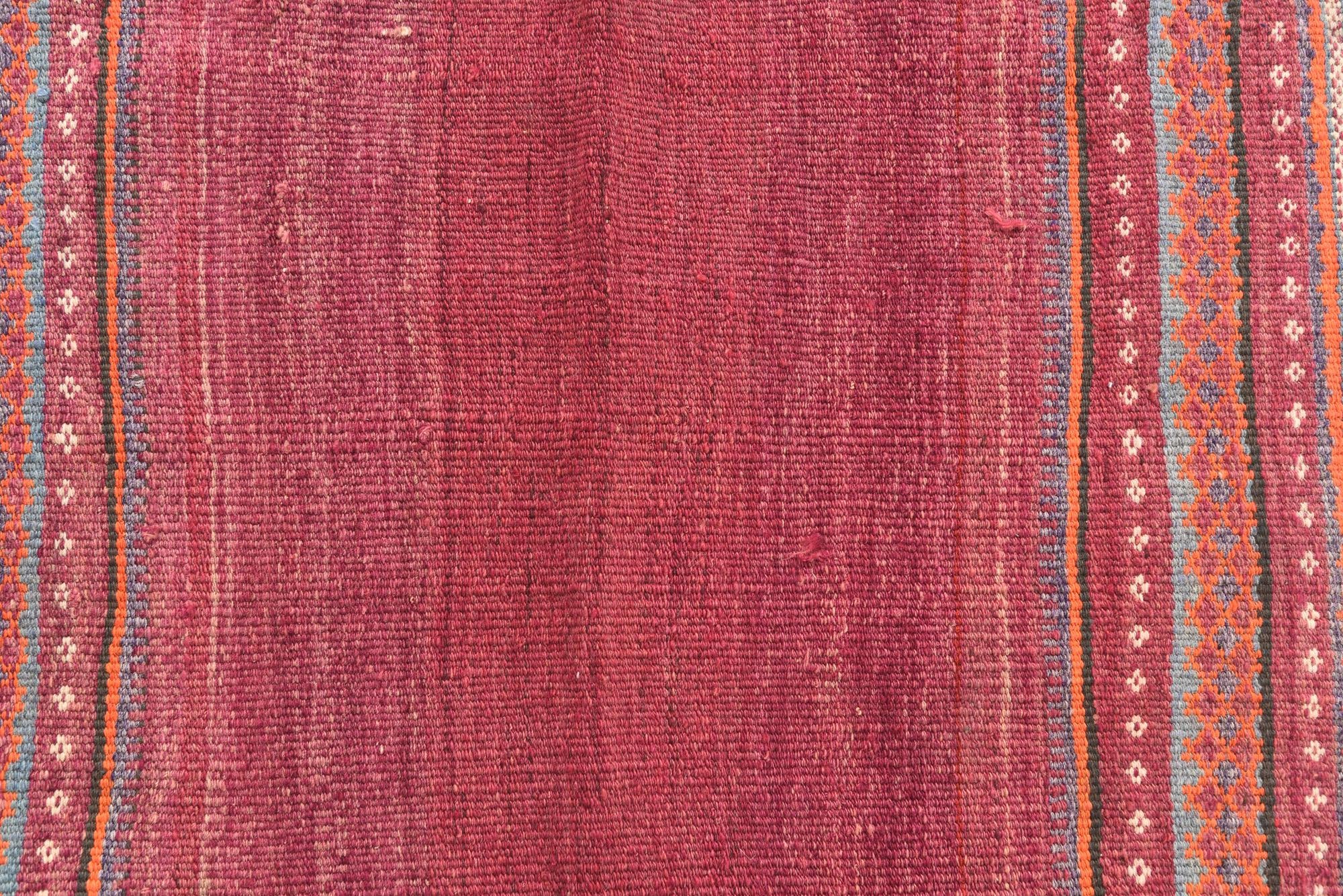 3' 1 x 3' 6 Hand Woven Kilim Modern Wool Square Rug