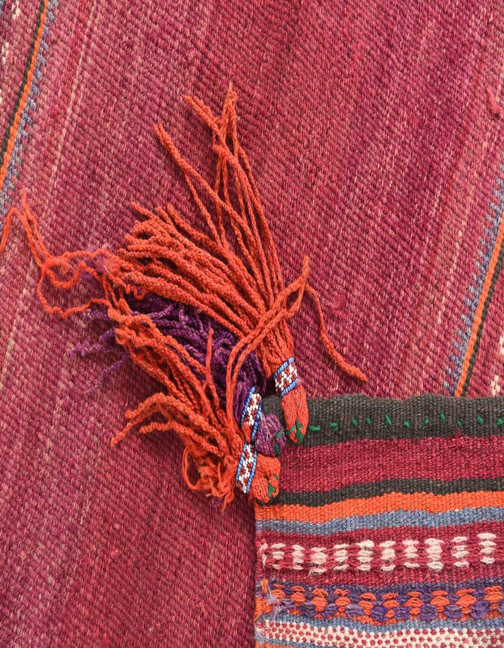 Detail image of 3' 1 x 3' 6  Hand Woven Kilim Modern Wool Square Rug