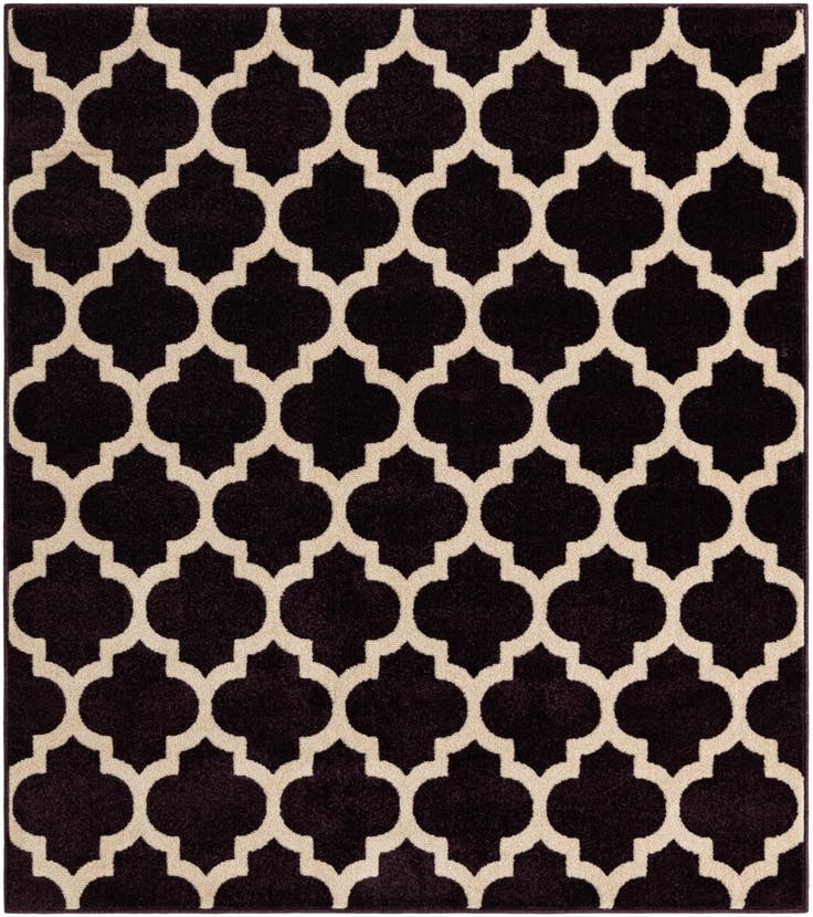 Detail image of 5' x 5' 8 Lattice Square Rug