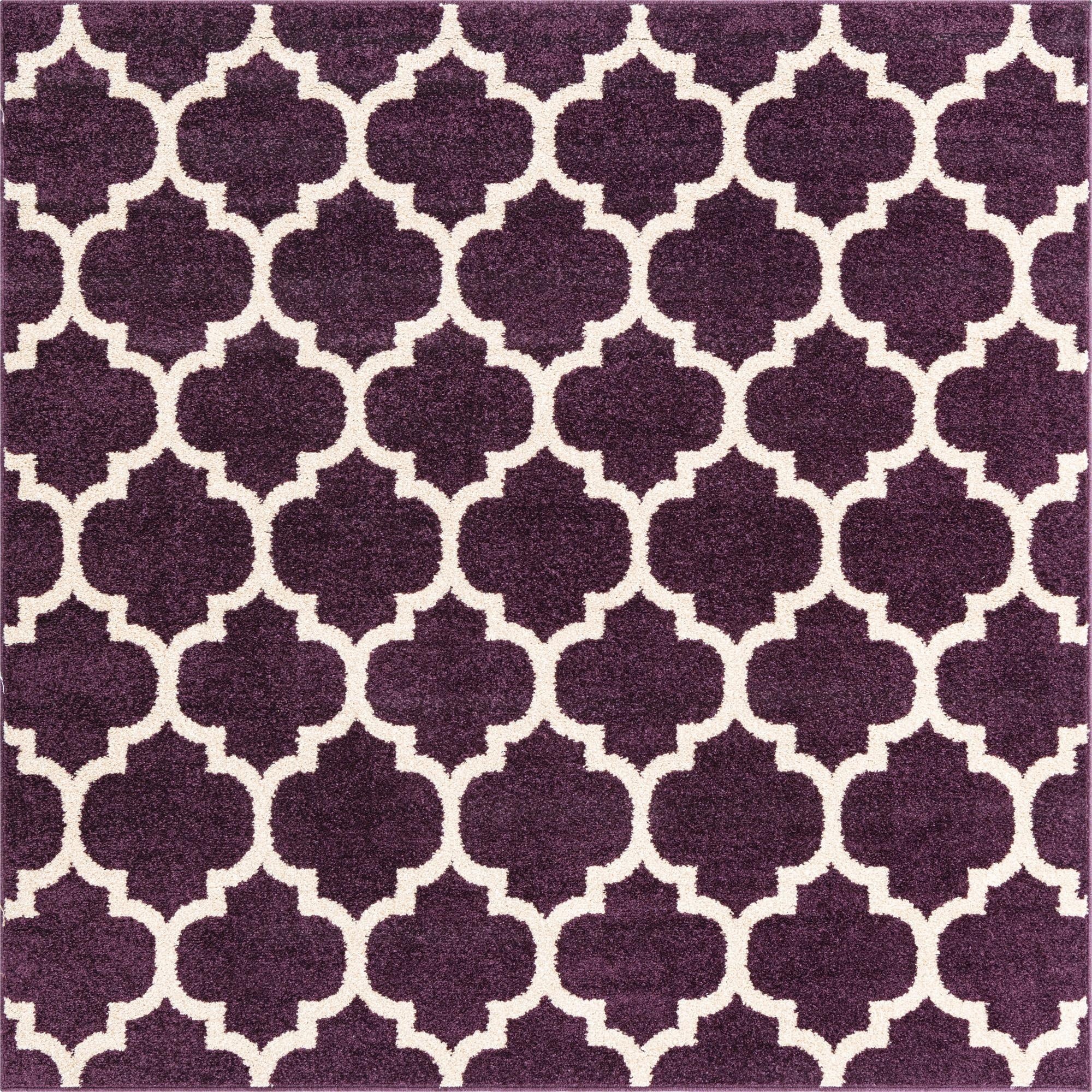 6' x 6' Lattice Square Rug