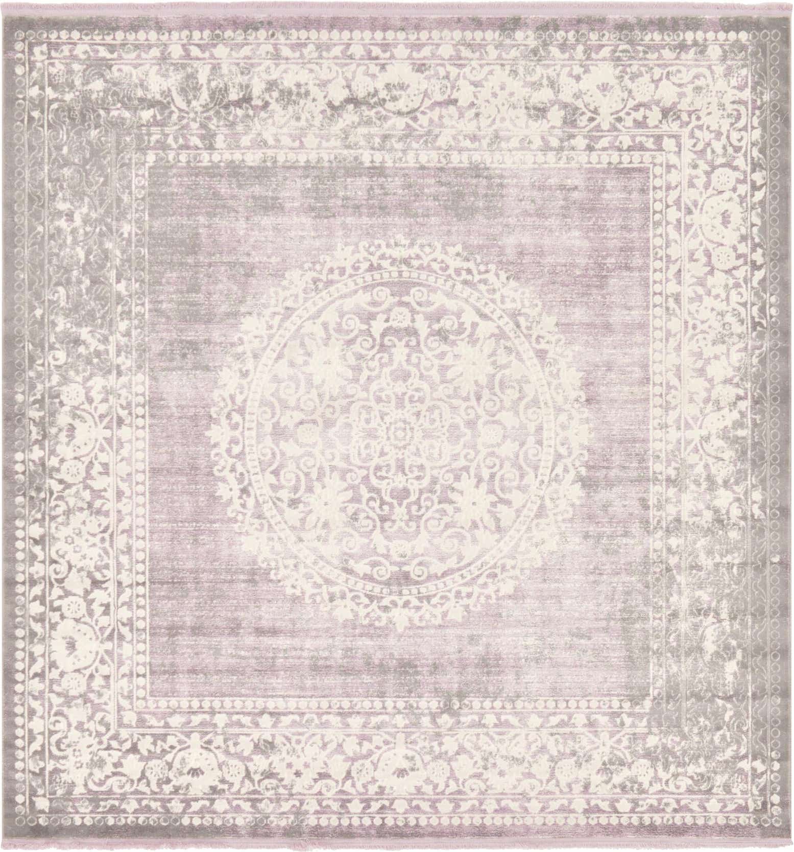8' x 8' Modern Classical Square Rug