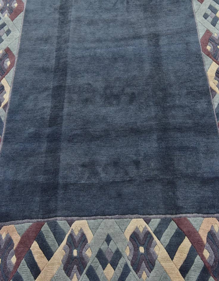 Detail image of 6' 9 x 8' Hand Knotted Nepal Wool Square Rug