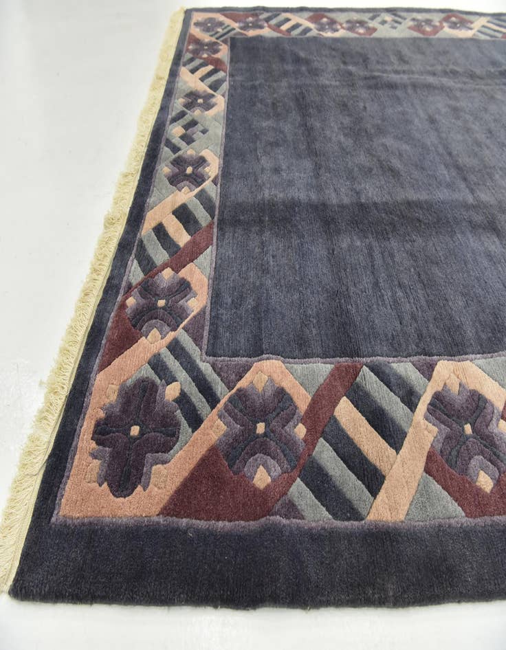 Detail image of 6' 9 x 8' Hand Knotted Nepal Wool Square Rug