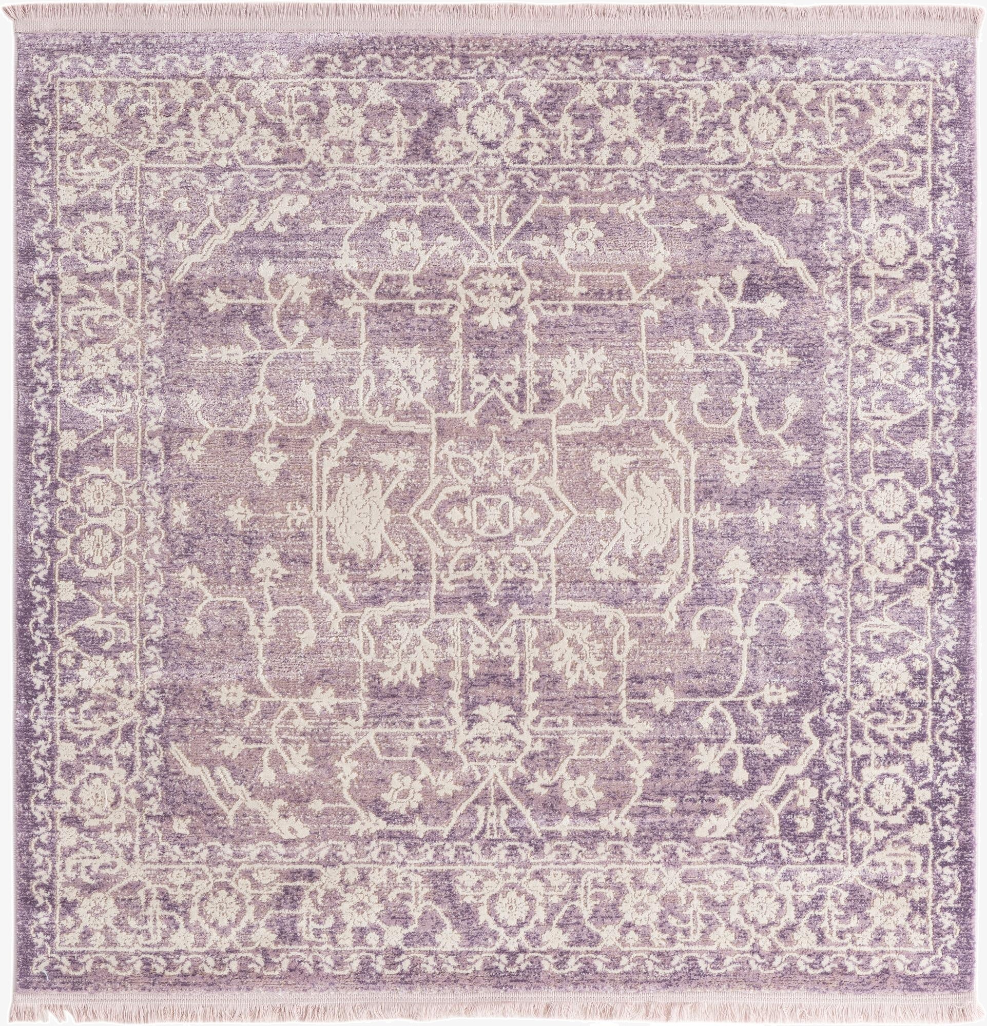 4' x 4' New Vintage Square Rug