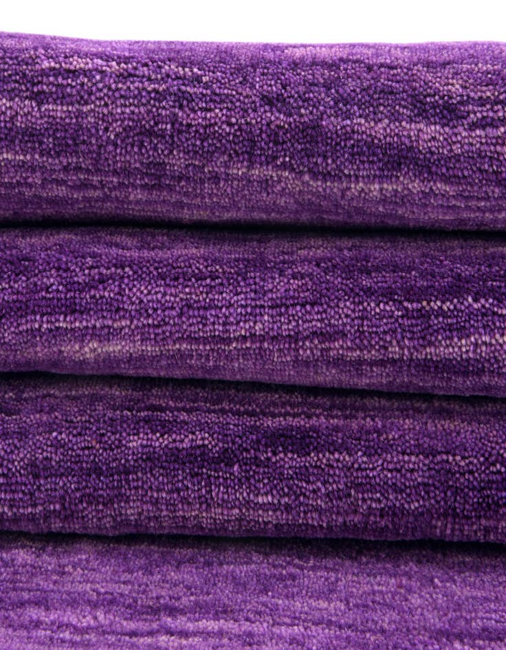 Detail image of 9' 10 x 9' 10  Hand Knotted Solid Gabbeh Wool Square Rug