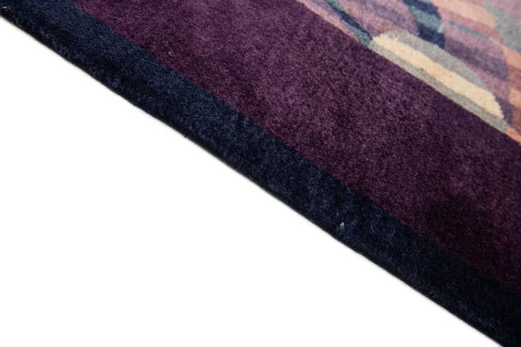 Detail image of 8' x 8' 2 Hand Knotted Tibet Oriental Wool Square Rug