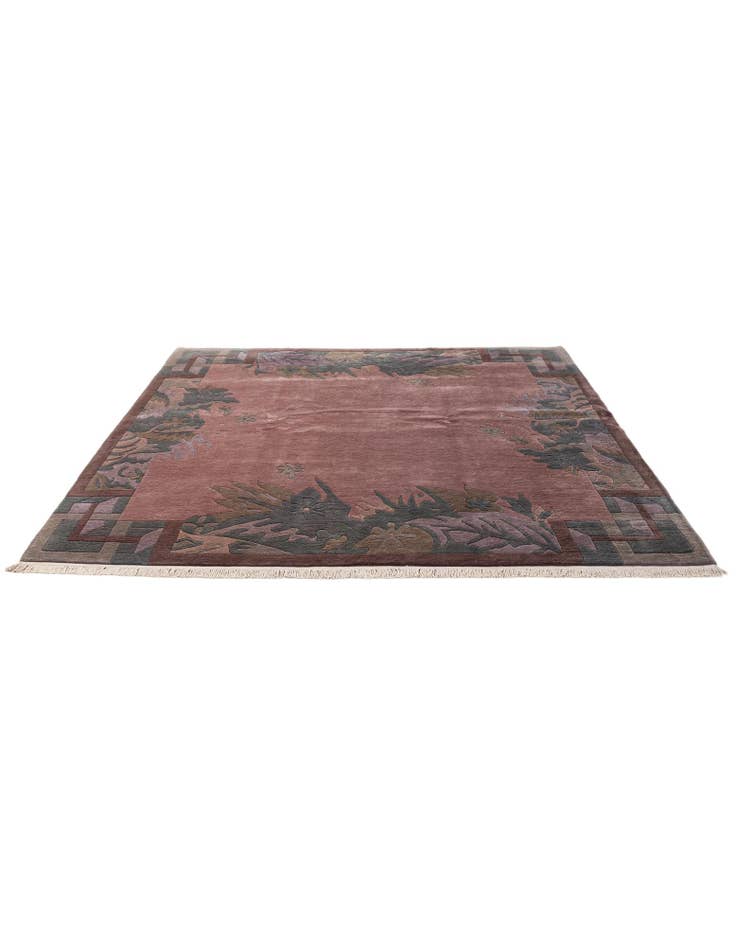 Detail image of 8' 2 x 8' 2 Hand Knotted Tibet Wool Square Rug