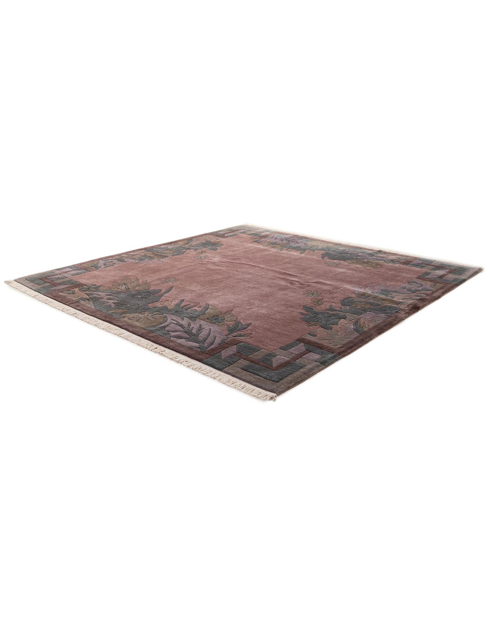 8' 2 x 8' 2 Hand Knotted Tibet Wool Square Rug