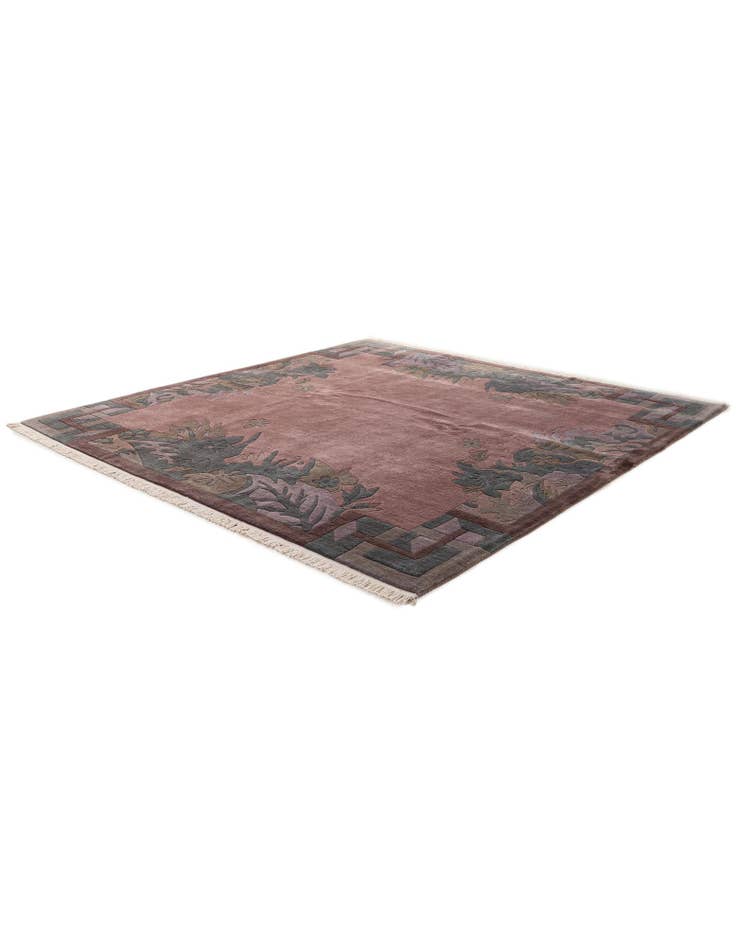 Detail image of 8' 2 x 8' 2 Hand Knotted Tibet Wool Square Rug