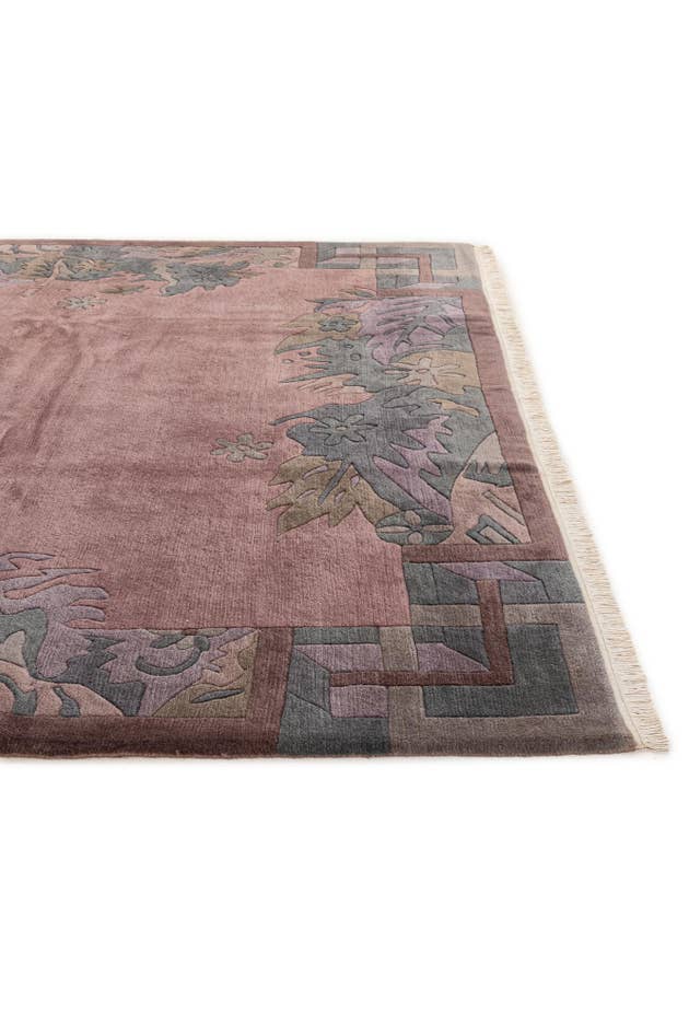 Detail image of 8' 2 x 8' 2 Hand Knotted Tibet Wool Square Rug