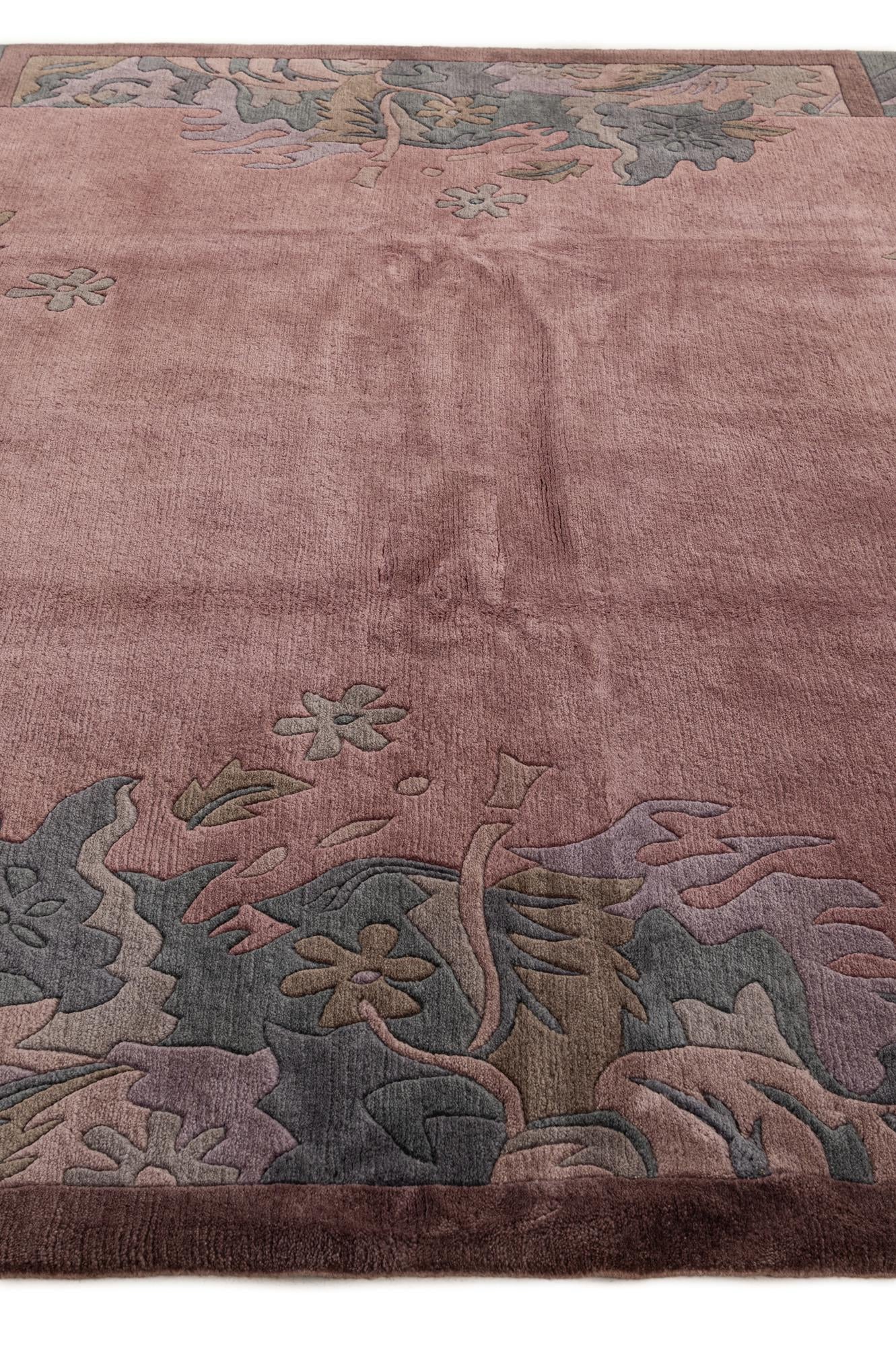 8' 2 x 8' 2 Hand Knotted Tibet Wool Square Rug
