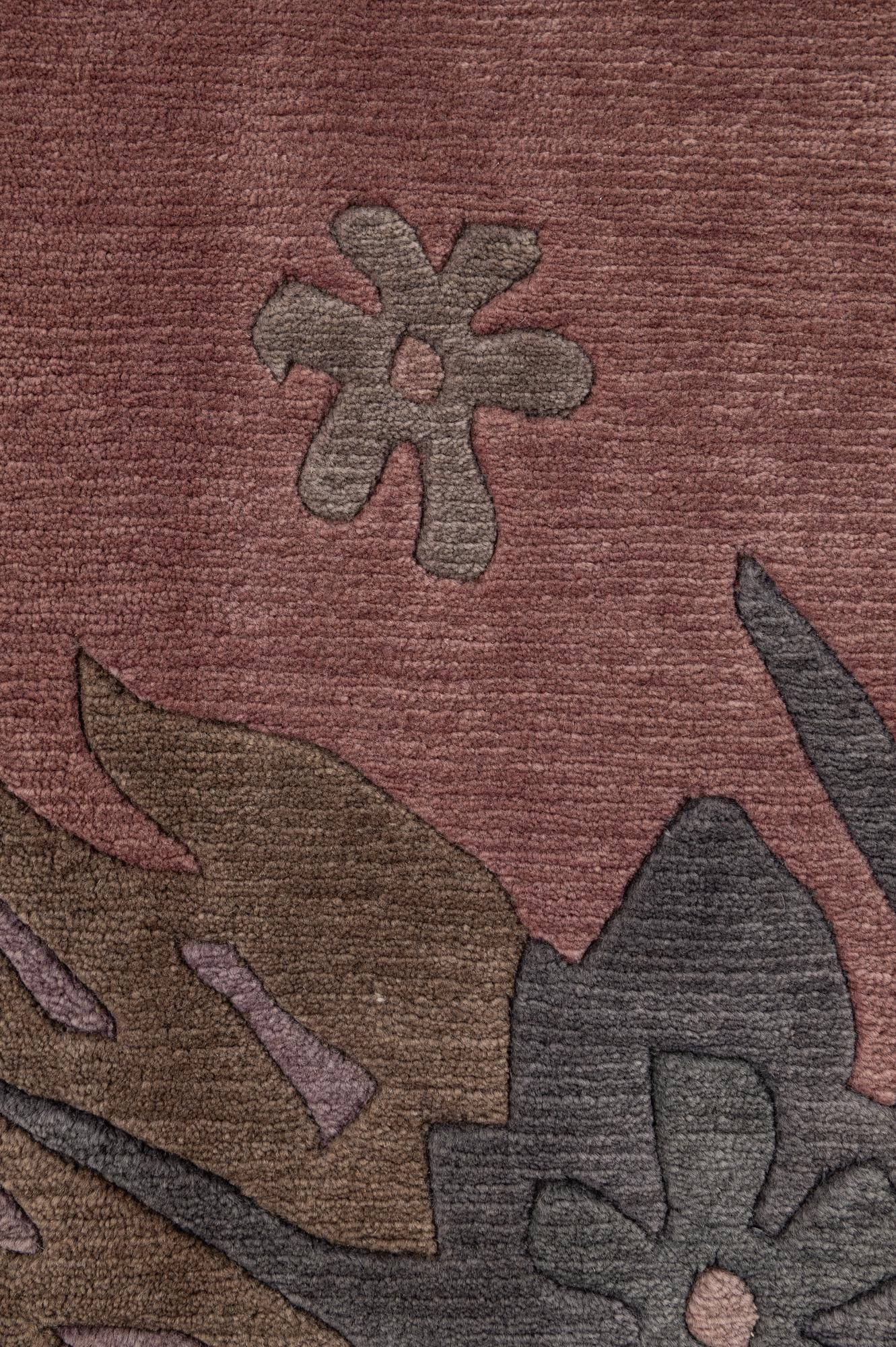 8' 2 x 8' 2 Hand Knotted Tibet Wool Square Rug