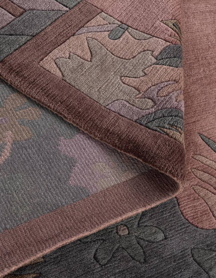 Detail image of 8' 2 x 8' 2  Hand Knotted Tibet Wool Square Rug