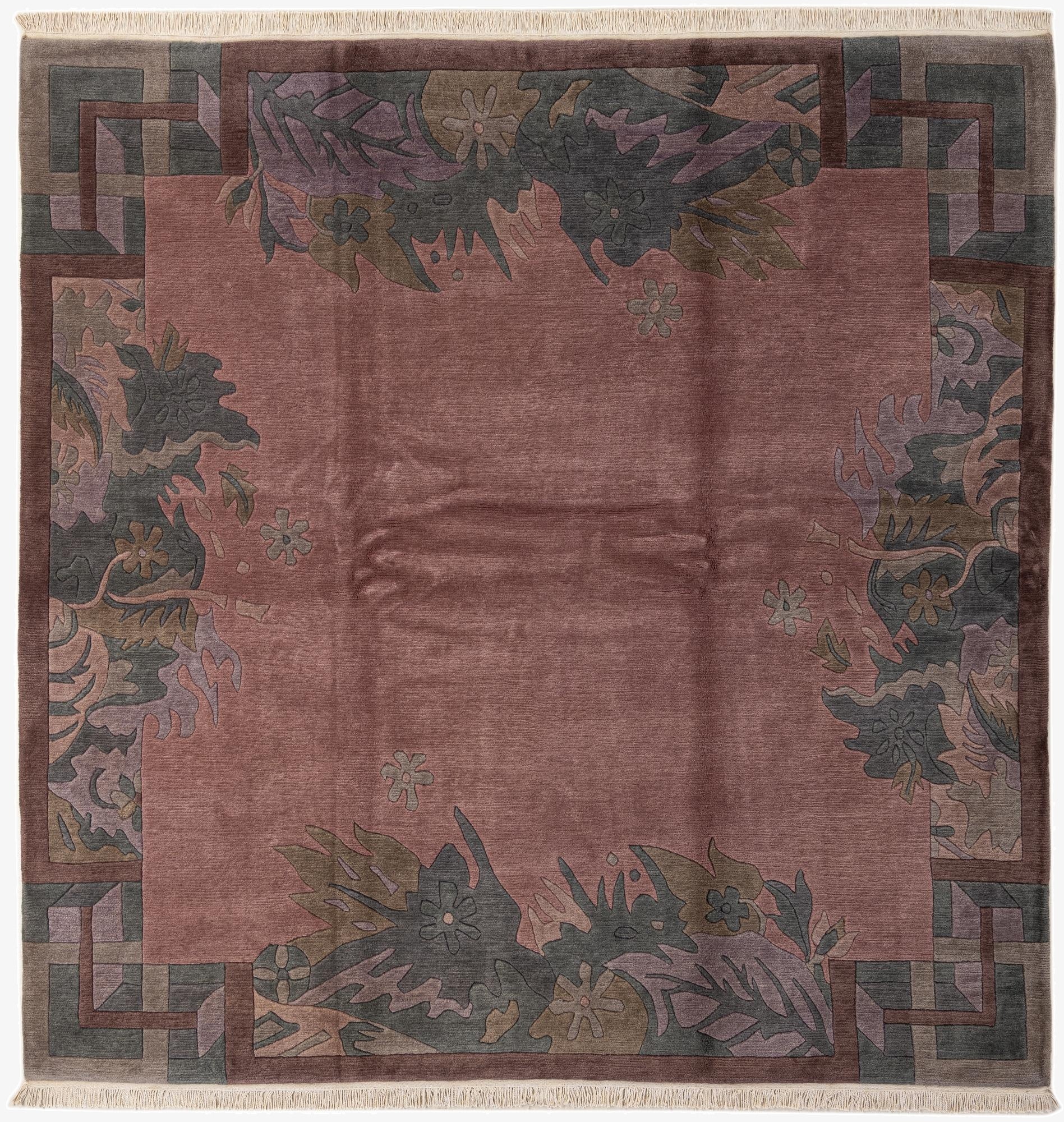 8' 2 x 8' 2  Hand Knotted Tibet Wool Square Rug