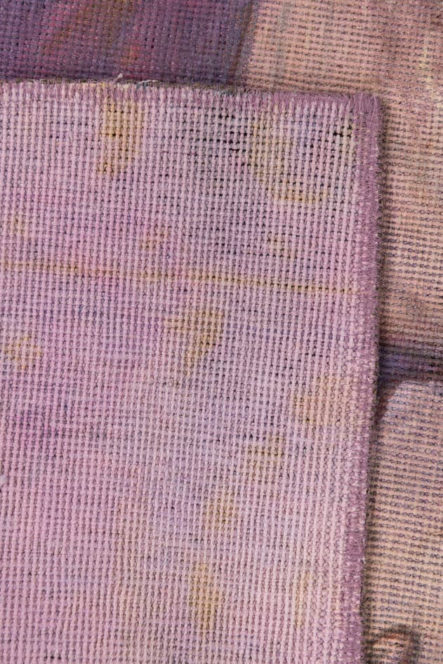 Detail image of 3' 6 x 3' 6 Hand Knotted Ultra Vintage Persian Wool Square Rug