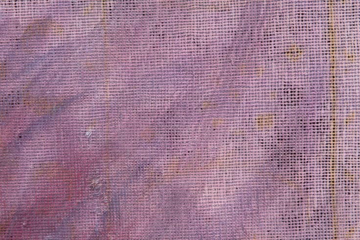 Detail image of 3' 6 x 3' 6 Hand Knotted Ultra Vintage Persian Wool Square Rug