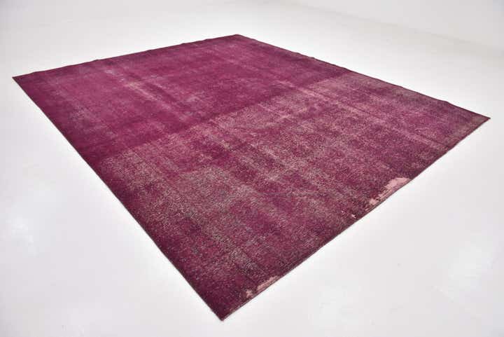 9' 7 x 11' 4 Hand Knotted Ultra Vintage Persian Wool Square Rug