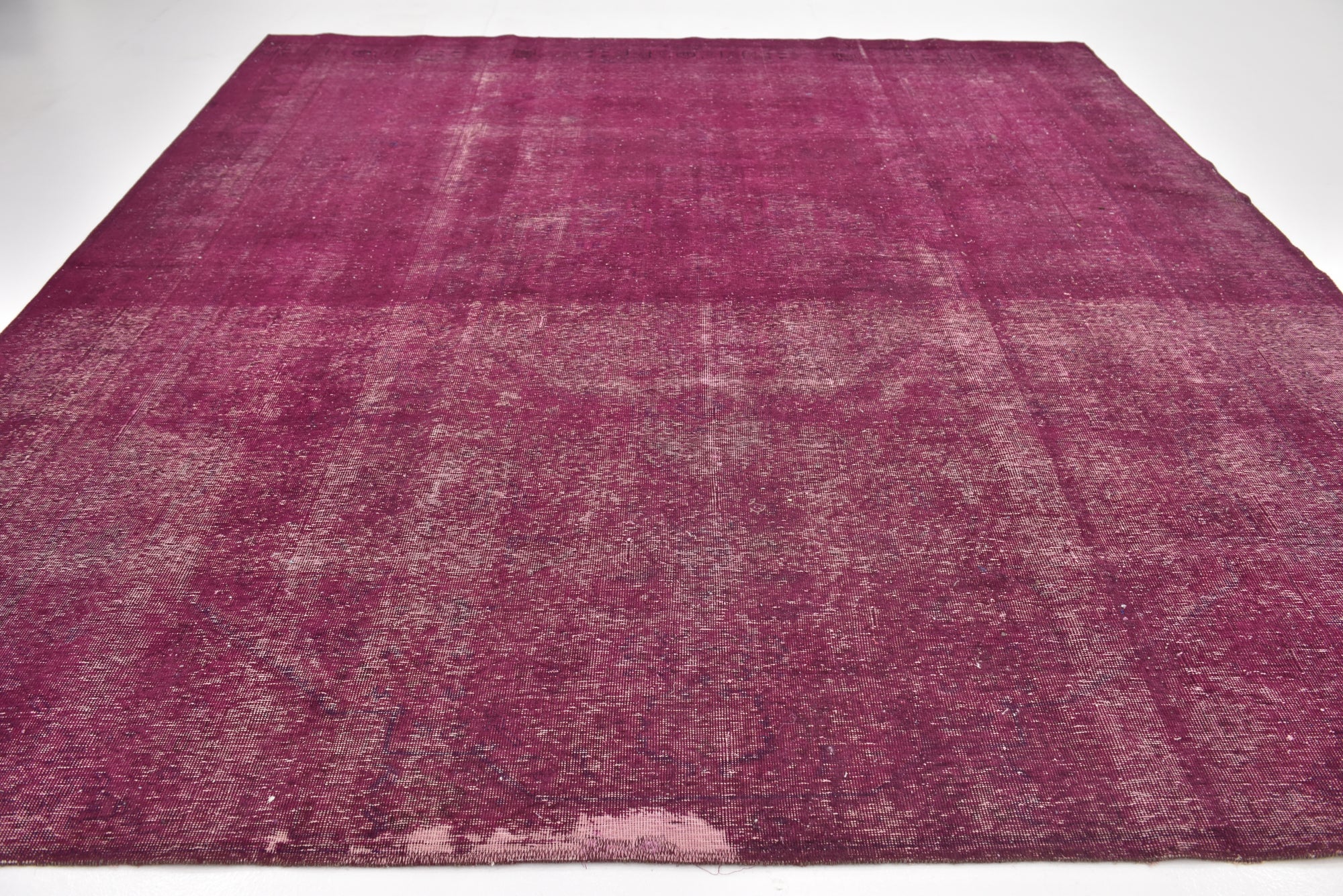 9' 7 x 11' 4 Hand Knotted Ultra Vintage Persian Wool Square Rug