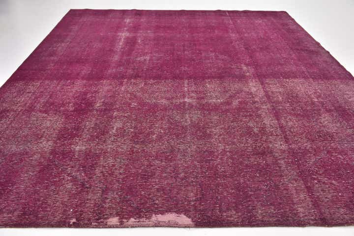 9' 7 x 11' 4 Hand Knotted Ultra Vintage Persian Wool Square Rug