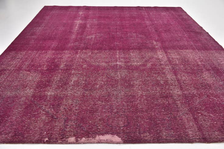 Detail image of 9' 7 x 11' 4 Hand Knotted Ultra Vintage Persian Wool Square Rug