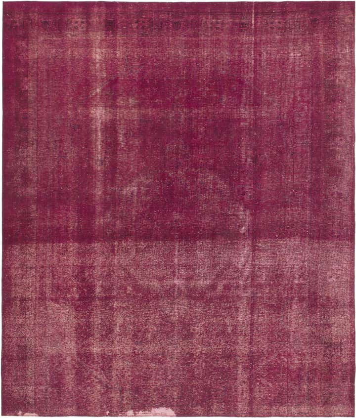 9' 7 x 11' 4 Hand Knotted Ultra Vintage Persian Wool Square Rug