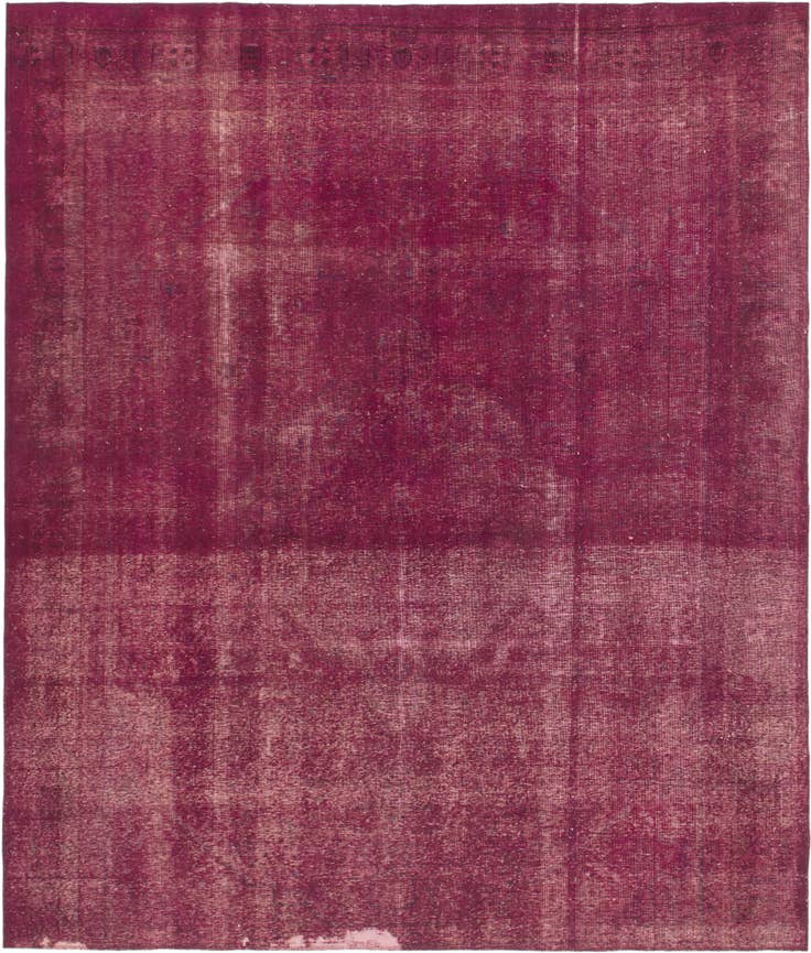 Detail image of 9' 7 x 11' 4 Hand Knotted Ultra Vintage Persian Wool Square Rug