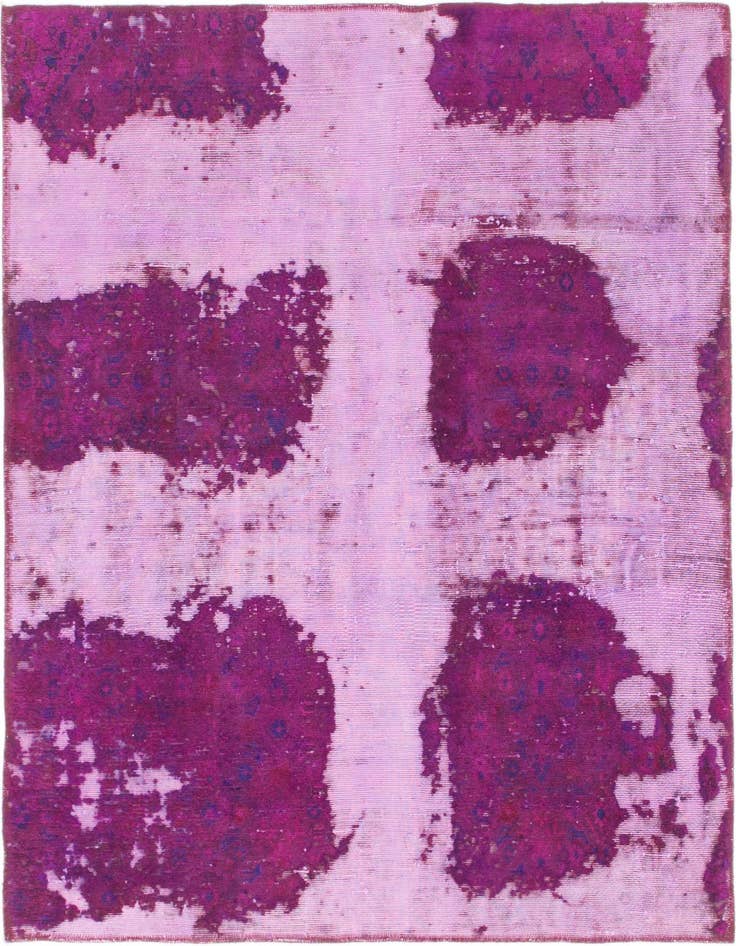 Detail image of 4' 6 x 5' 6 Hand Knotted Ultra Vintage Persian Wool Square Rug