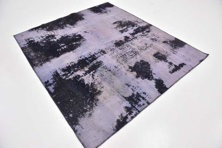 5' 10 x 6' 8 Hand Knotted Ultra Vintage Persian Wool Square Rug
