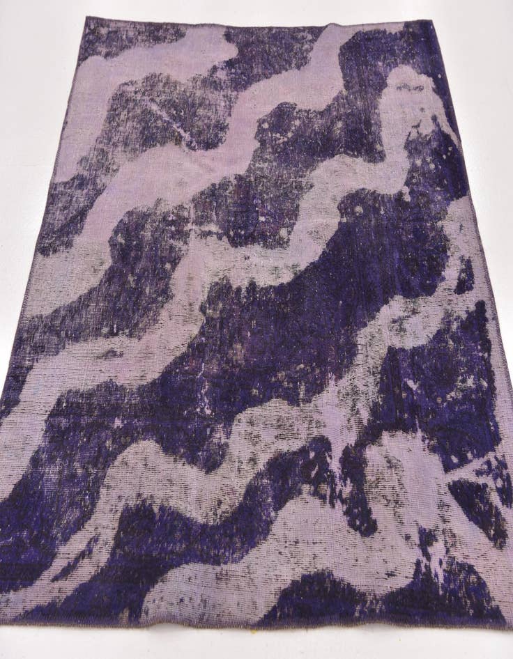 Detail image of 4' 6 x 4' 8  Hand Knotted Ultra Vintage Persian Wool Square Rug