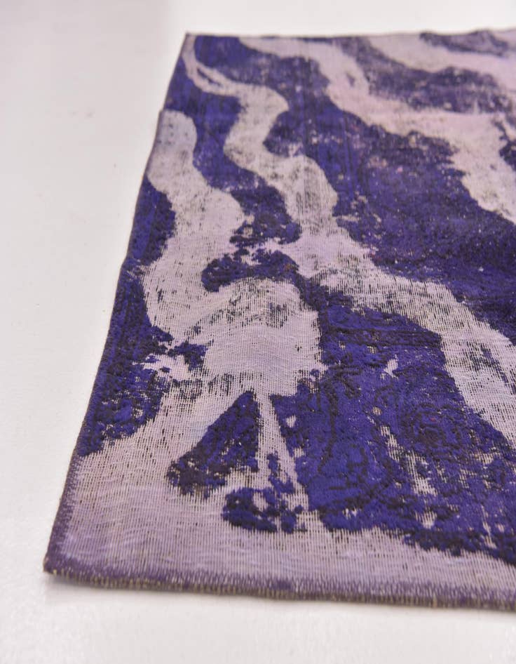 Detail image of 4' 6 x 4' 8  Hand Knotted Ultra Vintage Persian Wool Square Rug