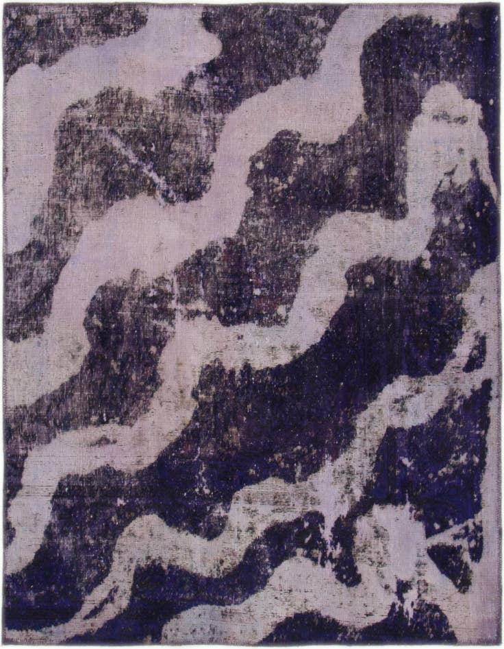 Detail image of 4' 6 x 4' 8 Hand Knotted Ultra Vintage Persian Wool Square Rug