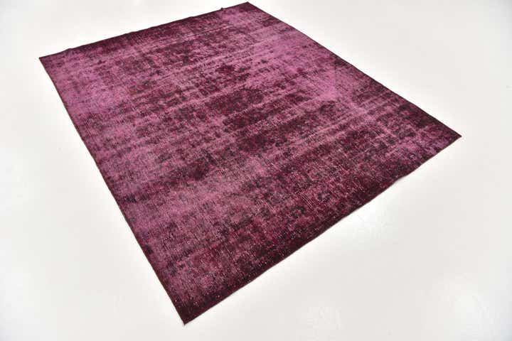 6' x 7' Hand Knotted Ultra Vintage Persian Wool Square Rug