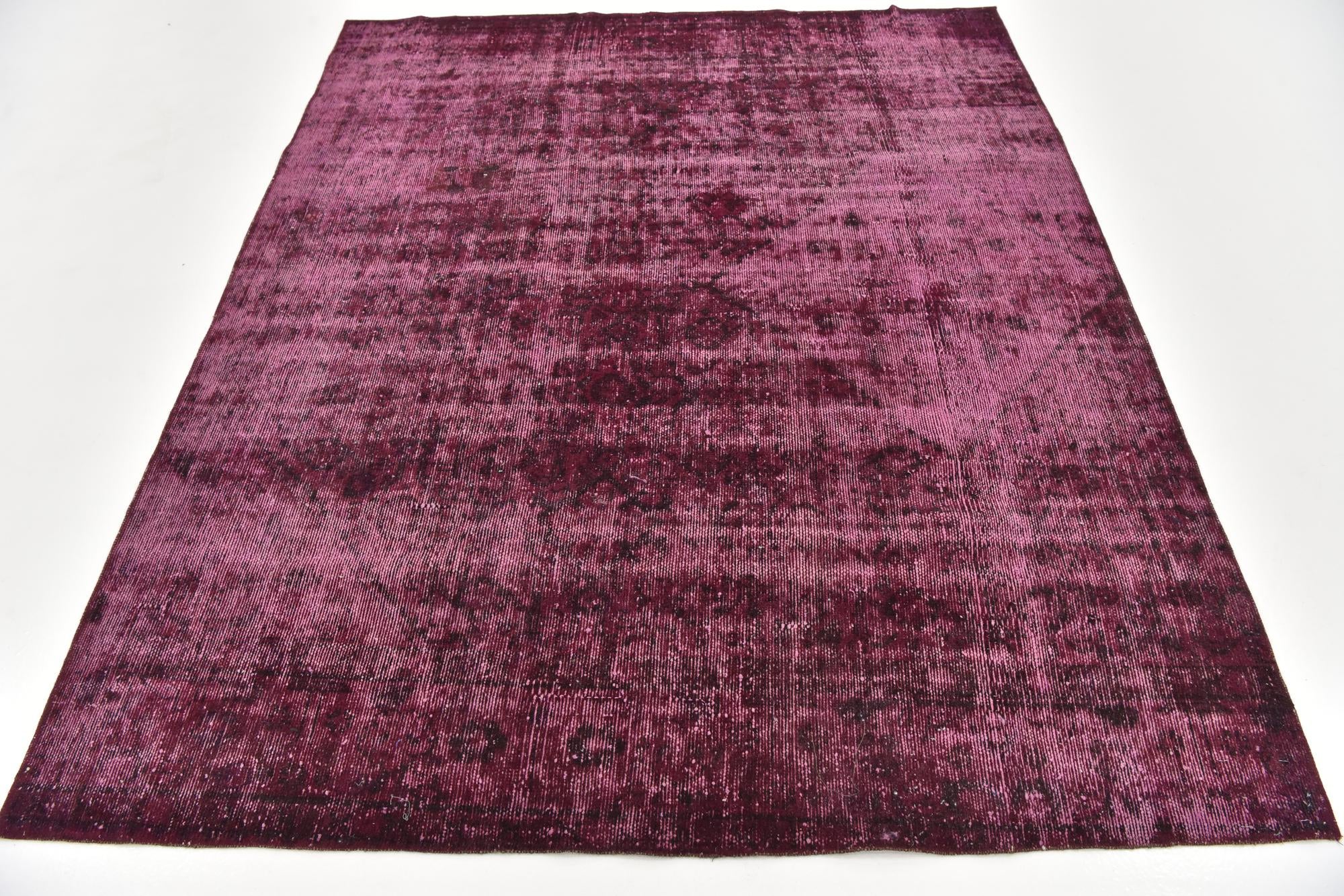 6' x 7' Hand Knotted Ultra Vintage Persian Wool Square Rug