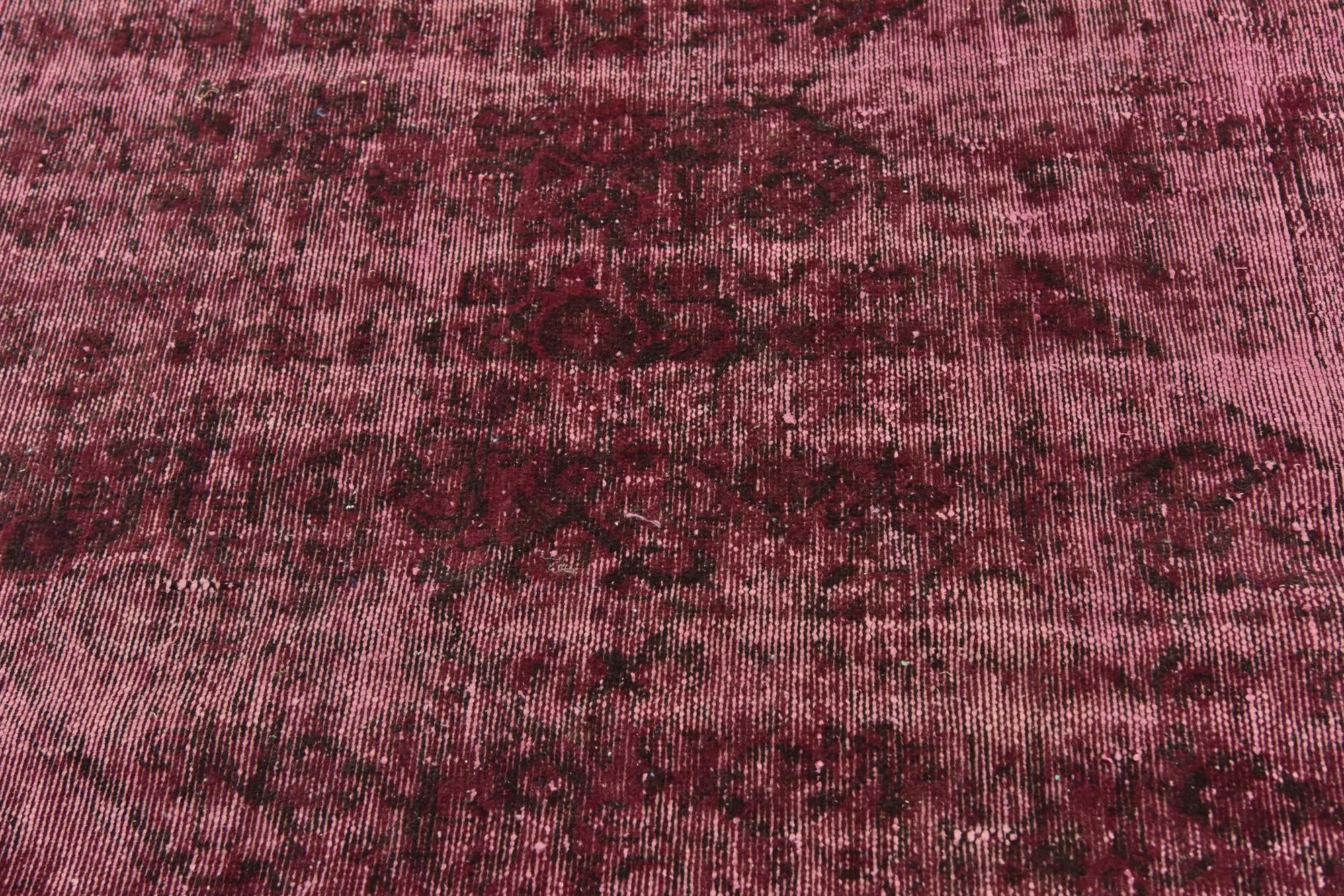 6' x 7' Hand Knotted Ultra Vintage Persian Wool Square Rug