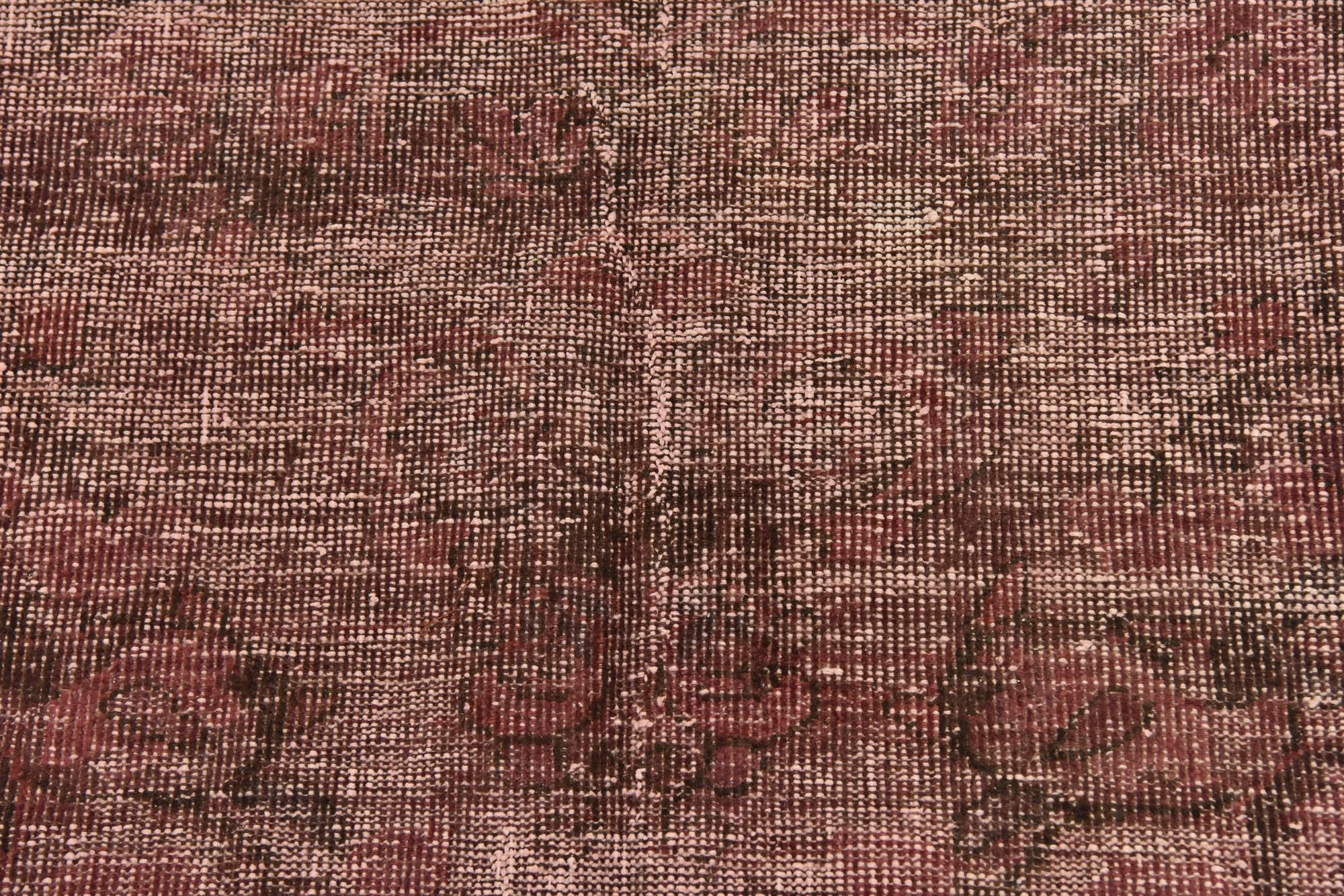 3' 8 x 4' Hand Knotted Ultra Vintage Persian Wool Square Rug